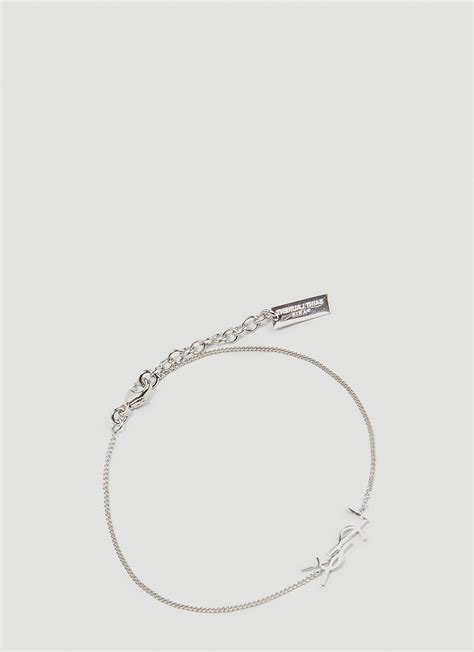 silver ysl bracelet|YSL bracelet sale.